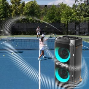 Głośnik W-KING Przenośny głośnik bezprzewodowy W-King T12 czarny 4