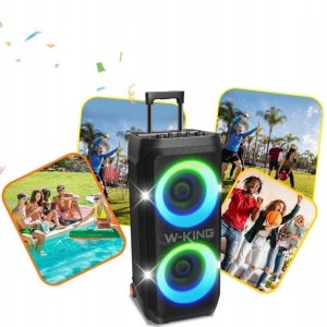 Głośnik W-KING Przenośny głośnik bezprzewodowy W-King T12 czarny 5