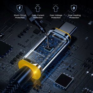 Kabel USB AOHI Kabel USB-C z wyświetlaczem LED AOHi MAGLINE+ 140W 1,2m 3