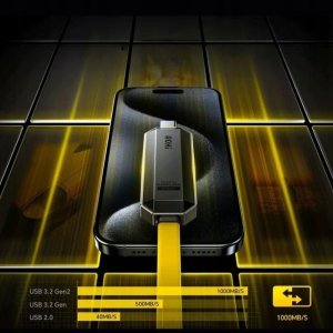 Kabel USB AOHI Zestaw Kabli USB-C z pamięcia Flash AOHi The Future Magflash 2 in 1 512GB 4