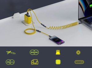 Kabel USB AOHI Zestaw Kabli USB-C AOHi The Future Creative Power 8 in 1 240W 3