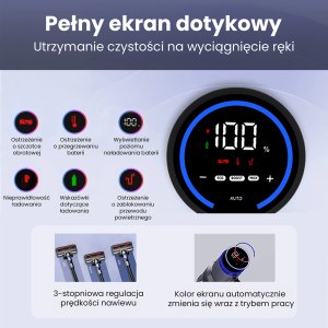 Odkurzacz pionowy BERGMANN Odkurzacz bezprzewodowy pionowy HAX 103 300W 5