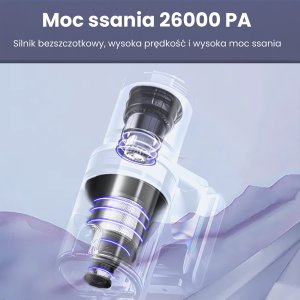 Odkurzacz pionowy BERGMANN Odkurzacz bezprzewodowy pionowy HAX 103 300W 6
