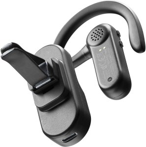 Słuchawka Bluetooth headset Cellularline CAR FLAT w tym stacja ładująca do samochodu czarny 3