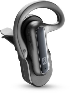Słuchawka Bluetooth headset Cellularline CAR FLAT w tym stacja ładująca do samochodu czarny 4