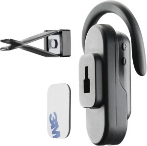 Słuchawka Bluetooth headset Cellularline CAR FLAT w tym stacja ładująca do samochodu czarny 5