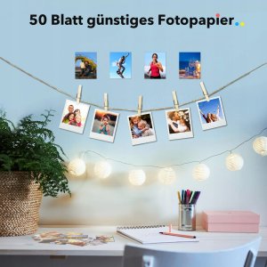 Drukarka fotograficzna Liene Przenośna drukarka do zdjęć Liene Pearl 2x3" (biała) 2