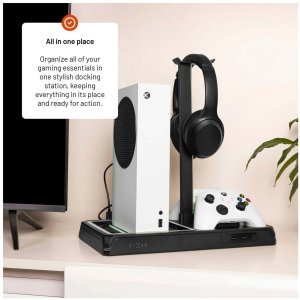 Wielofunkcyjna stacja FIXED pro Xbox Series X a S z wentylacją i ładowaniem dla dwóch kontrolerów Xbox, czarny 9
