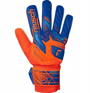 Reusch Rękawice bramkarskie Reusch Attrakt Star ter Solid 7,5 pomarańczowo-niebieskie 2