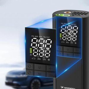 Kompresor samochodowy Wozinsky Kompresor Wozinsky WPEP-8000 pompka elektryczna powerbank 8000mAh latarka - czarny 14