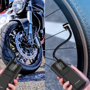 Kompresor samochodowy Wozinsky Kompresor Wozinsky WPEP-8000 pompka elektryczna powerbank 8000mAh latarka - czarny 16
