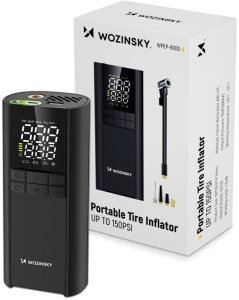 Kompresor samochodowy Wozinsky Kompresor Wozinsky WPEP-8000 pompka elektryczna powerbank 8000mAh latarka - czarny 2