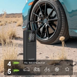 Kompresor samochodowy Wozinsky Kompresor Wozinsky WPEP-8000 pompka elektryczna powerbank 8000mAh latarka - czarny 10