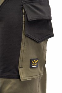 Polstar tAISP - TRAIL SPODNIE DO PASA STAL/CZARNY 280 g/m2 230 g/m2 staliowy 25 21