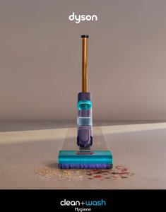 Mop elektryczny Dyson Dyson Clean + Wash Hygiene Elektryczna miotła Bateria Suchy i Mokry Bez worka Niebieski, Miedziany 2