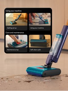 Mop elektryczny Dyson Dyson Clean + Wash Hygiene Elektryczna miotła Bateria Suchy i Mokry Bez worka Niebieski, Miedziany 9