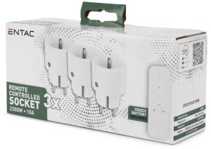 ENTAC Entac ES-3S-RC adapter wtyczek zasilających Biały 2