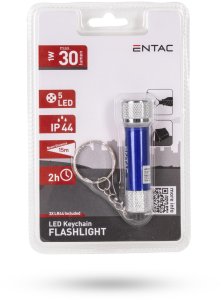 Latarka ENTAC Entac EFL-5LED-KC latarka Niebieski Latarka brelok LED 2