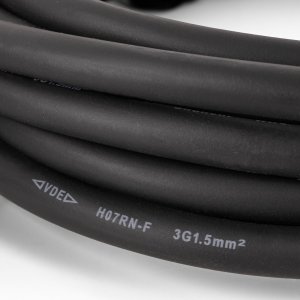 ENTAC Entac ESE1.5G2-5-IP44S rozgałęziacz 5 m 2 x gniazdo sieciowe Zewnętrzna Czarny Zielony 7