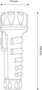 Latarka ENTAC Entac EFL-2D-PL latarka Czarny Latarka ręczna LED 5