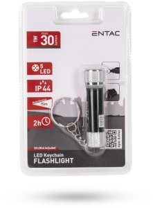 Latarka ENTAC Entac EFL-5LED-KC-BL latarka Czarny Latarka brelok LED 2
