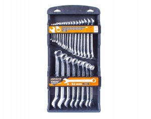 Zestaw narzędzi Jufisto JUFISTO Zestaw Kluczy Płasko Oczkowych 6-32mm 12szt Warsztat Mechanika 5