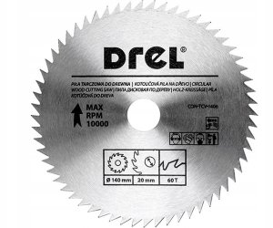 Drel DREL Piła Tarczowa Do Drewna 140mm 24T Do Pilarki Tarczowej 8
