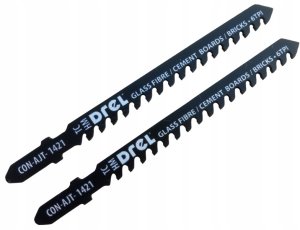 Bruzdownica Drel DREL Brzeszczoty Do Wyrzynarki 75mm Typ T 6TPI Do Cegły Gipsu 2szt 3