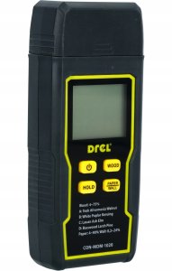 Drel DREL Wilgotnościomierz do drewna ścian papieru miernik wilgoci higrometr 7