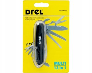 Drel DREL Scyzoryk wielofunkcyjny 13 funkcji multitool turystyczny survival 3