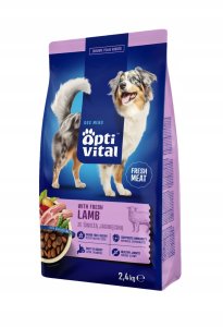 Perfect Fit OptiVital karma sucha- pełnoporcjowa karma dla dorosłych psów FM z  jagnięciną 2,4 kg 2