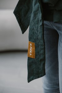 Kavka Nosidełko Handy Pro: Pine Green (Len/wiskoza z bambusa) Regulowane 3