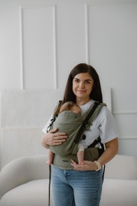 Kavka Nosidełko ergonomiczne Kavka MultiAge Pro: Herb Linen Regulowane 6