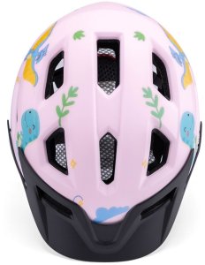 Wozinsky Kask rowerowy dziecięcy MTB z odpinanym daszkiem 52-56 cm - różowy (1033260) 3