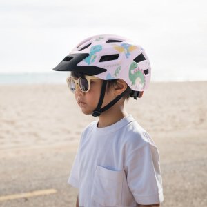 Wozinsky Kask rowerowy dziecięcy MTB z odpinanym daszkiem 52-56 cm - różowy (1033260) 4