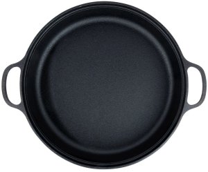 Patelnia NAVA Żeliwna Głęboka Gaz Indukcja Grill Solidna Trwała ORION 30 cm 3