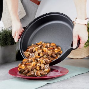 Patelnia NAVA Żeliwna Głęboka Gaz Indukcja Grill Solidna Trwała ORION 30 cm 4