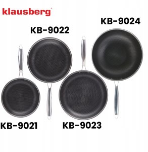 Patelnia Klausberg PATELNIA STALOWA 24cm Z POWŁOKĄ PLASTER MIODU KLAUSEBRG KB-9022 6