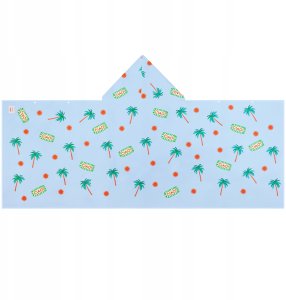 Spokey PALM SHOODED TOWEL PONCHO BL 7