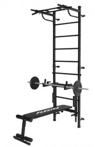 Małpiszon Drabinka Kraft Light 3w1 biała z wyciągiem + ławka + poręcze 200kg 4