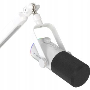 Mikrofon Mozos MOZOS TAM8 BIAŁY MIKROFON DYNAMICZNY USB XLR RGB LED 6