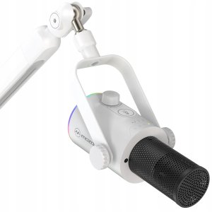 Mikrofon Mozos MOZOS TAM8 BIAŁY MIKROFON DYNAMICZNY USB XLR RGB LED 7