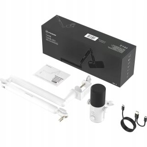 Mikrofon Mozos MOZOS TAM8 BIAŁY MIKROFON DYNAMICZNY USB XLR RGB LED 8