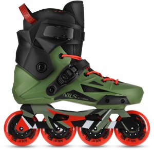 Rolki Nils Extreme NA1601 ŁYŻWOROLKI SLALOMOWE SLAYD ZIELONE ROZM. 47 NILS EXTREME 3