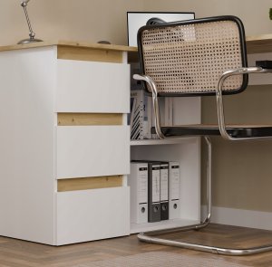 Biurko Nicea Białe 120 cm x 48 cm 5