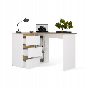 Biurko Nicea Białe 120 cm x 48 cm 8