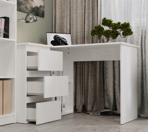 Biurko Nicea Białe 120 cm x 48 cm 3