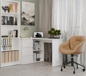 Biurko Nicea Białe 120 cm x 48 cm 4