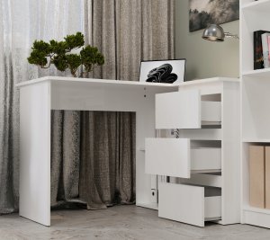 Biurko Nicea Białe 120 cm x 48 cm 3