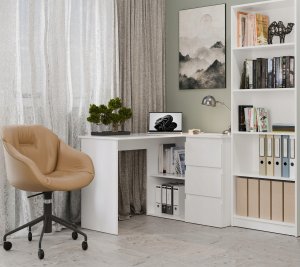 Biurko Nicea Białe 120 cm x 48 cm 4